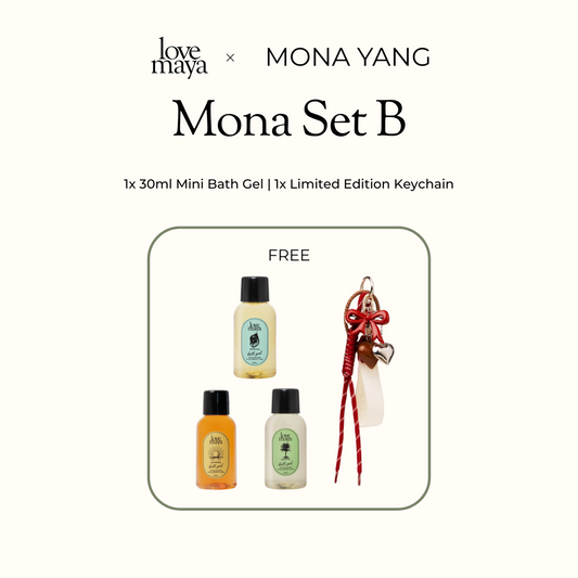 Mona Free Gift SET B (Earth Mini Bath Gel + Keychain)