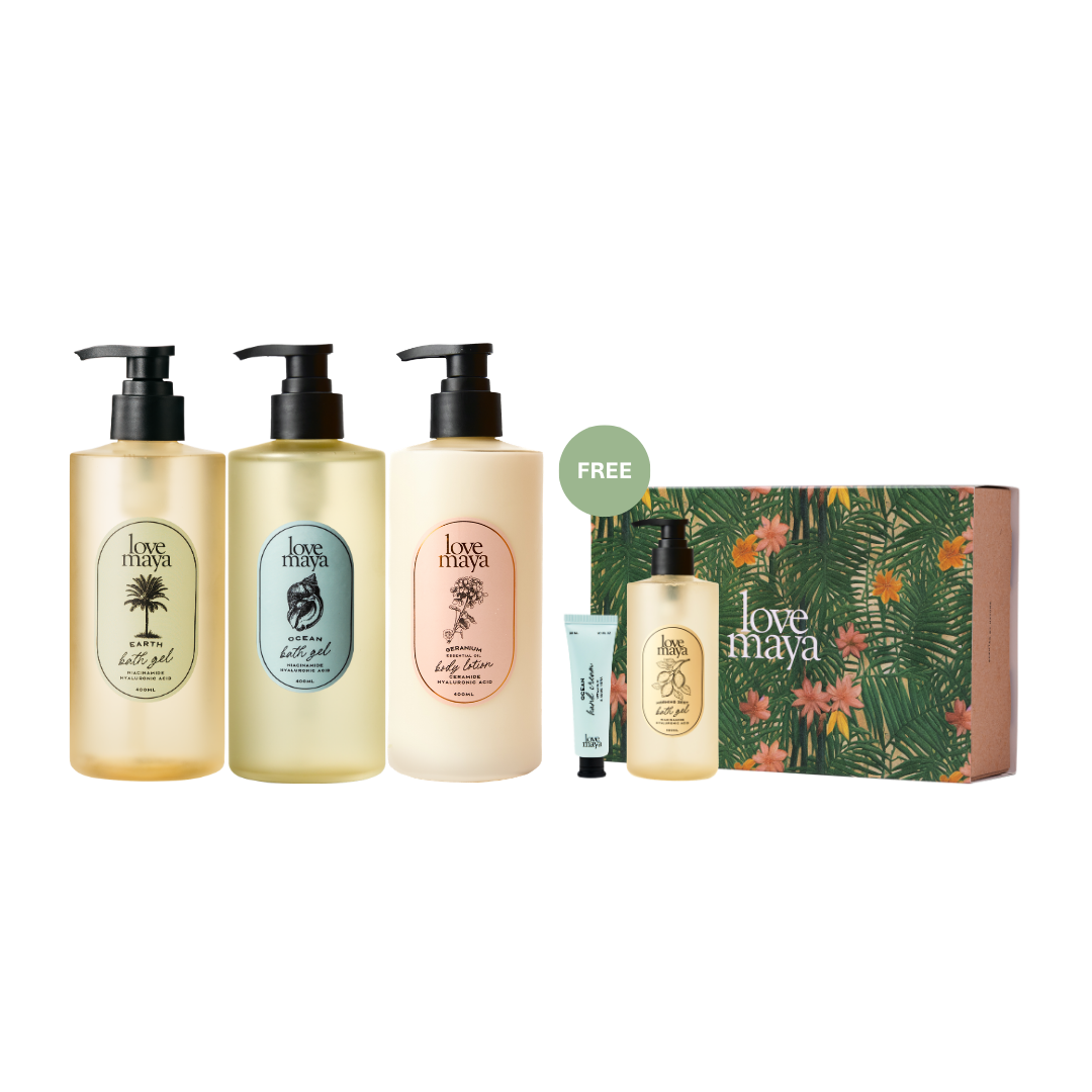 [FREE Bath Gel + Hand Cream] Buy 3 Gift 2 Bath Gel & Body Lotion Set