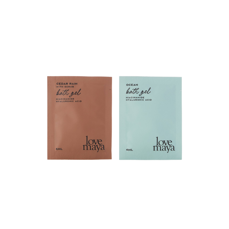 [Free Gift] Ocean & Cedar Rain Bath Gel Sachets 4ml